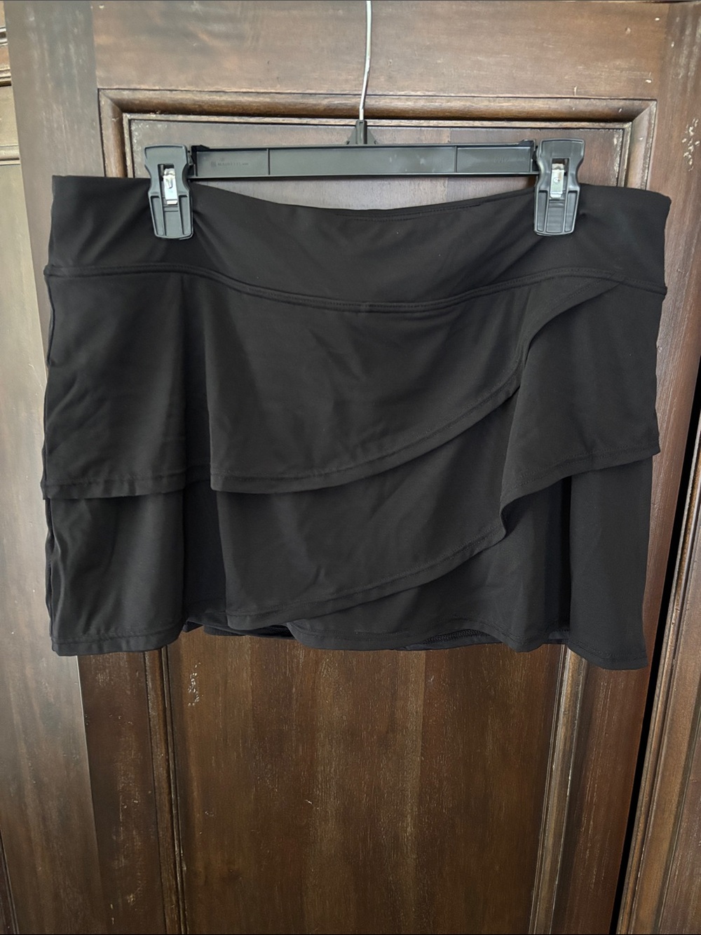 Coco Reef Black Tiered Swim Skirt - Women XL